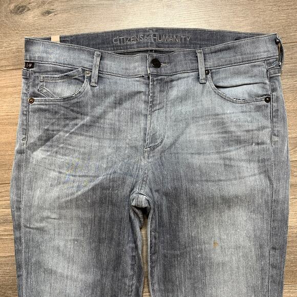 Citizens of Humanity Avedon Skinny High Rise Charcoal Gray Jeans Women's Size 25 - Picture 2 of 8